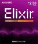 ELIXIR Juego Acústica Nanoweb 80/20 Bronze L 12-53