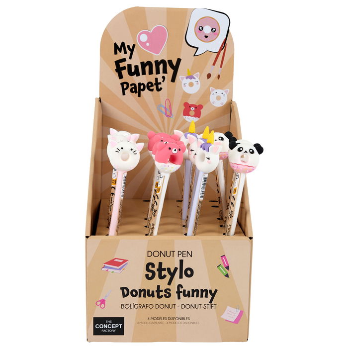 The Concept Factory Bolígrafo Donut Funny Kawaii My Funny Papet Plástico