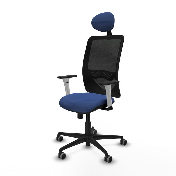 PIQUERAS Y CRESPO Silla de oficina Zulema con mecanismo Sincro, Azul marino y Negro PIQUERAS Y CRESPO Silla de oficina Zulema con mecanismo Sincro, Azul marino y Negro