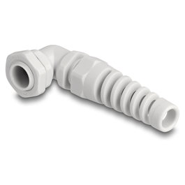 DeLOCK Prensaestopas con alivio de tensión 90° PG9 Gris