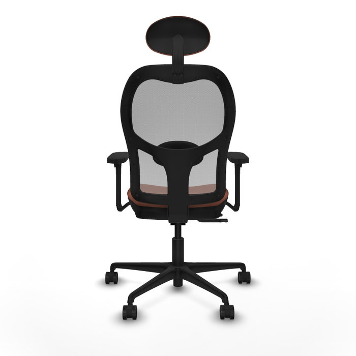 PIQUERAS Y CRESPO Silla de oficina Jorquera con mecanismo Sincro/Traslack, Marrón y Gris