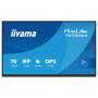 Iiyama TN7505A-B1AG - Panel Interactivo Táctil 4K Ultra HD 74.5 Pulgadas (189.3 cm) IPS, USB-C 65W, 2 Altavoces, Montaje VESA, para Educación