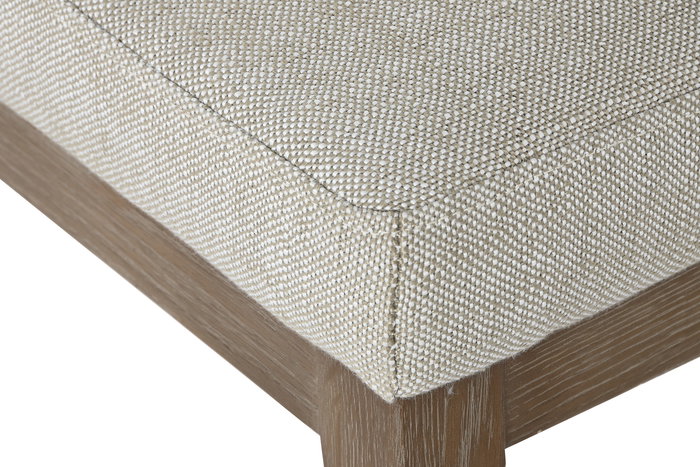 DKD Home Decor Silla 'Top chairs 2c24' Blanco o Crudo, Fresno y Poliéster, 54x83x46 cm, 2 Unidades