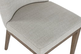 DKD Home Decor Silla 'Top chairs 2c24' Blanco o Crudo, Fresno y Poliéster, 54x83x46 cm, 2 Unidades