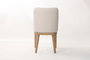 DKD Home Decor Silla 'Top chairs 2c24' Blanco o Crudo, Fresno y Poliéster, 54x83x46 cm, 2 Unidades