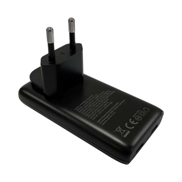 LC-Power LC-NB-GAN-65-ST Cargador GaN de 65 W con 2x USB-C