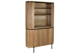 DKD Home Decor Estantería Paulownia y Metal Natural 110x39x170