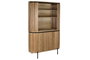 DKD Home Decor Estantería Paulownia y Metal Natural 110x39x170