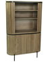 DKD Home Decor Estantería Paulownia y Metal Natural 110x39x170