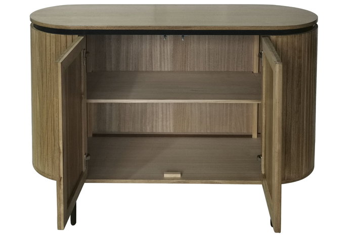 DKD Home Decor Estantería Paulownia y Metal Natural 110x39x170