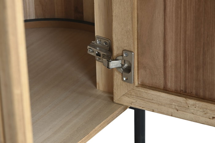 DKD Home Decor Estantería Paulownia y Metal Natural 110x39x170