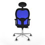 PIQUERAS Y CRESPO Silla de oficina Jorquera con mecanismo Sincro/Traslack Azul