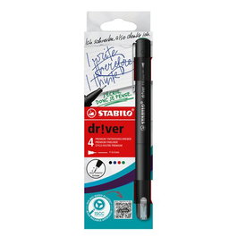 STABILO Rotulador Fibra D!ver Punta F Estuche de 4 (Set de 5)
