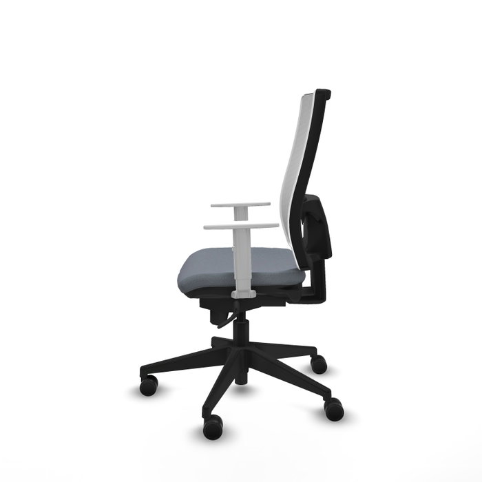 PIQUERAS Y CRESPO Silla de oficina Horna con Mecanismo Sincro, Gris y Blanco PIQUERAS Y CRESPO Silla de oficina Horna con Mecanismo Sincro, Gris y Blanco