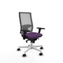 PIQUERAS Y CRESPO Silla de oficina Horna con mecanismo Sincro, Morado y Gris