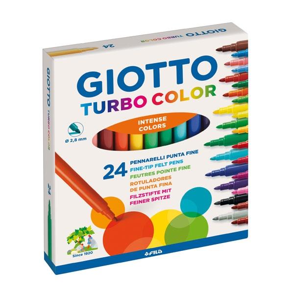 Giotto Turbo Color Estuche de 24 Rotuladores Surtidos