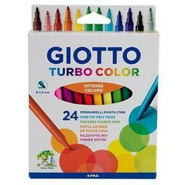 Giotto Turbo Color Estuche de 24 Rotuladores Surtidos