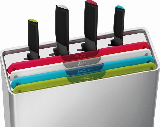 Joseph Joseph Folio Icon Plus Set de 8 piezas de tablas de cortar y cuchillos