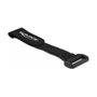 DeLOCK Bridas para cables con gancho y lazo 280 x 38 mm Negro, 3 piezas