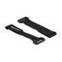 DeLOCK Bridas para cables con gancho y lazo 280 x 38 mm Negro, 3 piezas