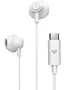 Energy Sistem Auriculares EasyPods USB-C tipo botón con micrófono intraurales, cable, Sonido HD, Color Blanco