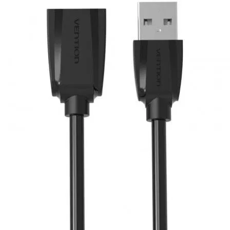 Vention VAS-A44-B150 Cable de Extensión USB 2.0 Macho a Hembra Negro 1.5m