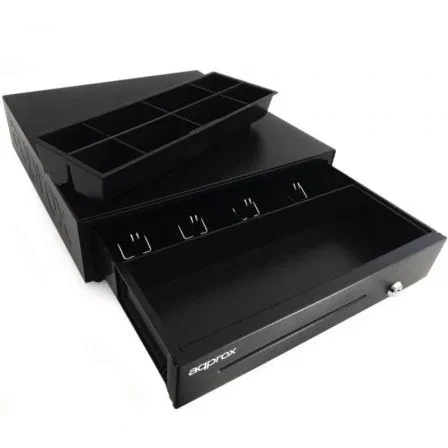 Approx Cajón portamonedas appcash01usb manual y automático negro Approx Cajón portamonedas appcash01usb manual y automático negro