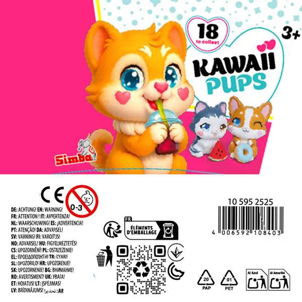 Smoby Figura Kawaii Pups Minifiguras Sorpresa Smoby Figura Kawaii Pups Minifiguras Sorpresa