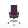 PIQUERAS Y CRESPO Sillón Albacete Morado con Mecanismo Sincro y Base de Aluminio