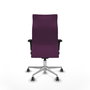 PIQUERAS Y CRESPO Sillón Albacete Morado con Mecanismo Sincro y Base de Aluminio