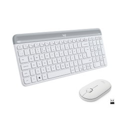 Logitech MK470 Combo Inalámbrico Teclado Italiano QWERTY + Ratón para Windows - Blanco