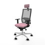 PIQUERAS Y CRESPO Silla de oficina Horna Rosa con mecanismo Sincro
