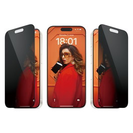 PanzerGlass Protector de Pantalla Privacidad Ultra-Wide Fit para iPhone 15 Pro, Resistente a Golpes, Incluye EasyAligner y Kit de Limpieza, Aplicación en Seco