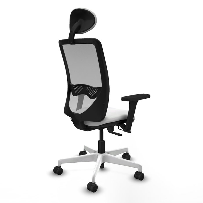 PIQUERAS Y CRESPO Silla de oficina Zulema con mecanismo Sincro/Traslack, Blanco y Gris PIQUERAS Y CRESPO Silla de oficina Zulema con mecanismo Sincro/Traslack, Blanco y Gris
