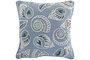 DKD Home Decor Cojin Atlantico Azul Chenilla 45 x 45 x 10 cm (2 Unidades)