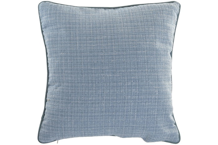 DKD Home Decor Cojin Atlantico Azul Chenilla 45 x 45 x 10 cm (2 Unidades)