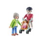 Playmobil Playmobil Life Abuelos y Bebé, Figuras con Accesorios, Incluye 1 Hombre, 1 Mujer, 1 Bebé y Carrito, Juguete para Niños +4 Años