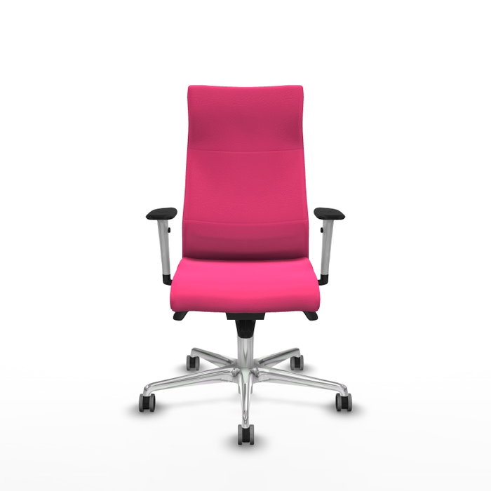 PIQUERAS Y CRESPO Sillón Albacete con Mecanismo Sincro, Similpiel Rosa, Base Aluminio PIQUERAS Y CRESPO Sillón Albacete con Mecanismo Sincro, Similpiel Rosa, Base Aluminio