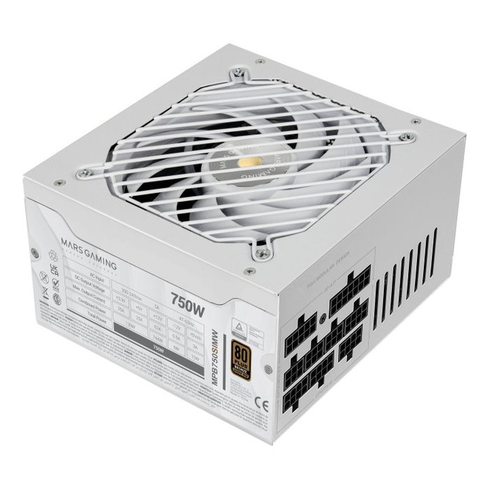 Mars Gaming MPB750SIMW 750W Blanco Full Modular 80 Plus Bronze