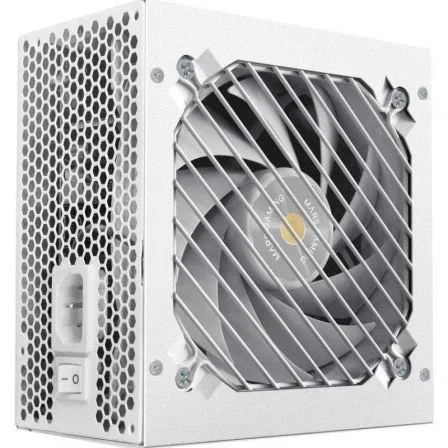 Mars Gaming MPB750SIM Fuente de Alimentación 750W 80 Plus Bronze Full Modular para PC, Ventilador 140mm Silencioso, Cables Planos, Color Blanco
