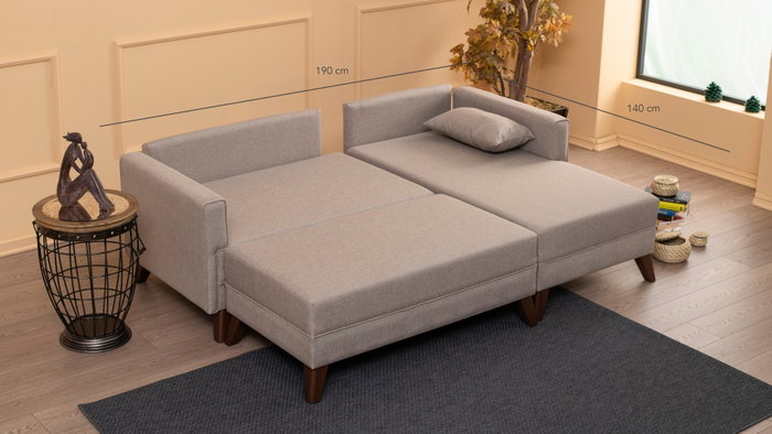 Atelier Del Sofa Sofá Cama Esquinero Derecho Bella 2 - Crema 205x140 cm Atelier Del Sofa Sofá Cama Esquinero Derecho Bella 2 - Crema 205x140 cm
