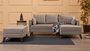 Atelier Del Sofa Sofá Cama Esquinero Derecho Bella 2 - Crema 205x140 cm