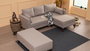 Atelier Del Sofa Sofá Cama Esquinero Derecho Bella 2 - Crema 205x140 cm