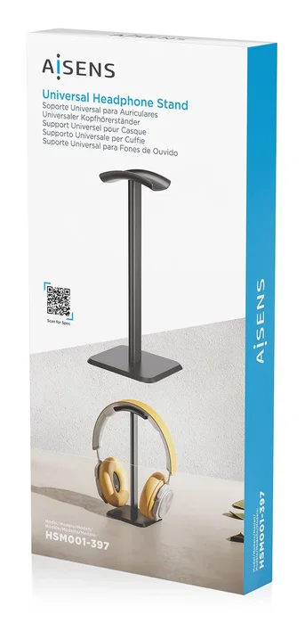 Aisens Soporte Universal para Auriculares HSM001-397 Negro