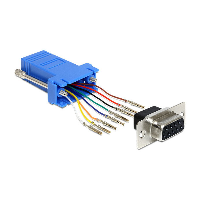 DeLOCK 65430 Kit de montaje Sub-D 9 pin hembra a RJ45 hembra DeLOCK 65430 Kit de montaje Sub-D 9 pin hembra a RJ45 hembra