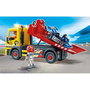 Playmobil 71429 Servicio de Grúa con Camión de Remolque, Luces Intermitentes y 2 Figuras - Juguete de Rescate