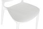 DKD Home Decor Silla Shenglong Modern Apilable Blanco PP Tratamiento UV (55.5 x 81 x 44.5 cm)