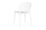 DKD Home Decor Silla Shenglong Modern Apilable Blanco PP Tratamiento UV (55.5 x 81 x 44.5 cm)