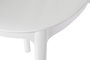 DKD Home Decor Silla Shenglong Modern Apilable Blanco PP Tratamiento UV (55.5 x 81 x 44.5 cm)
