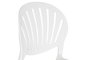 DKD Home Decor Silla Shenglong Modern Apilable Blanco PP Tratamiento UV (55.5 x 81 x 44.5 cm)